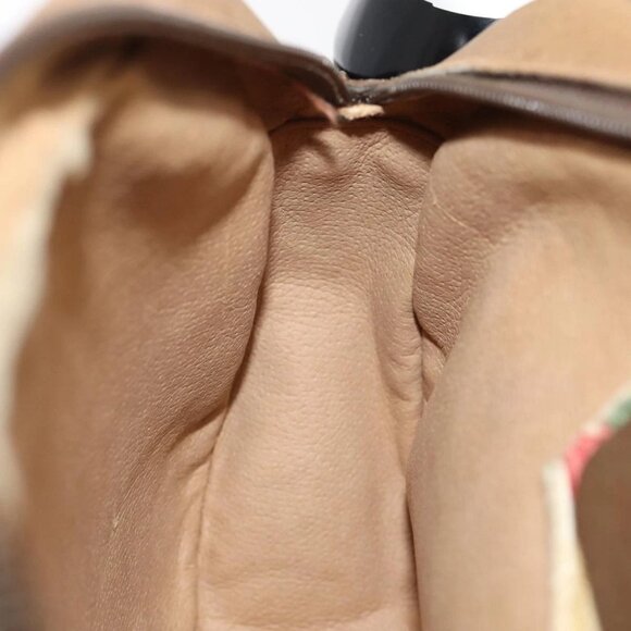 GUCCI GG Supreme Web Sherry Line Clutch Bag PVC Beige Red 89 01 034 Auth fm3793 - Picture 15 of 16